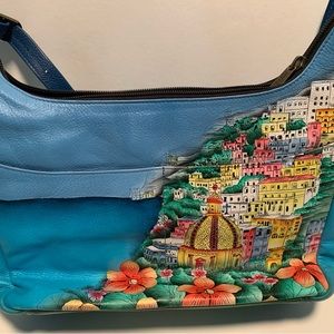 New Anuschka hand painted leather handbag.
